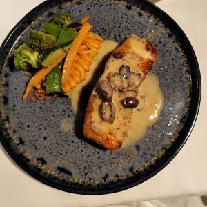 corvina con vegetales