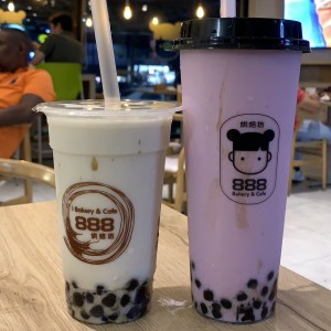 Bubble Tea de Almendra y de Blackberry