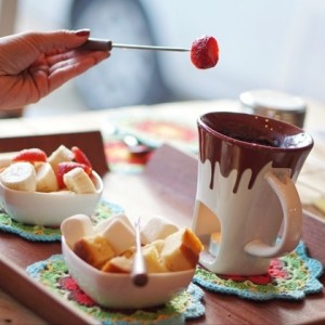 Fondue de Chocolate Artesanal.