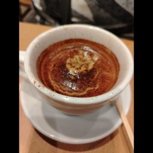 Café expreso doble con canela 