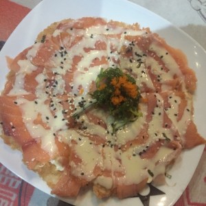 pizza salmon ahumado