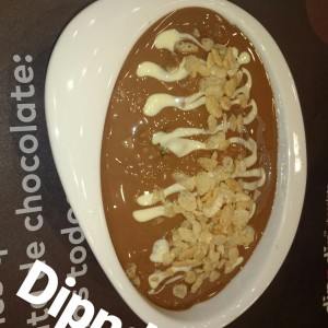 Crispy chocolate ice cream