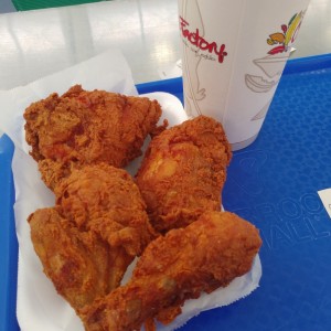 1/2 pollo frito