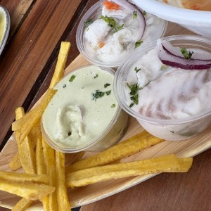 Trio ceviches