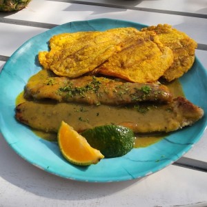 Pescado al curry con coco