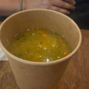 sopa pollo
