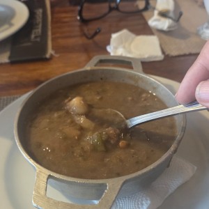 SOPA DE LENTEJA CON CARNE