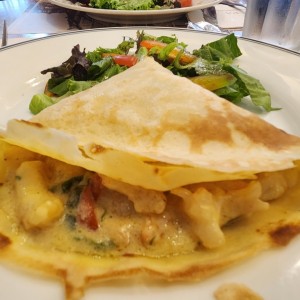 crepes de langostinos