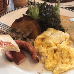 huevos con hongos