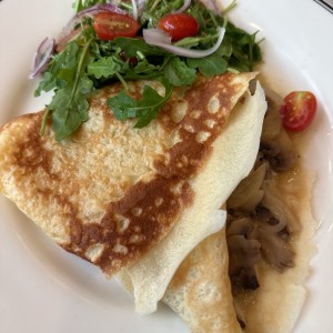Crepe de hongos