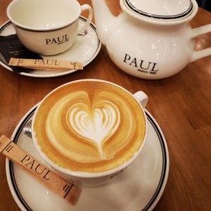 Cappucino y green tea de menta