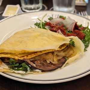 Crepe roast beef