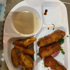 Papitas y pollo