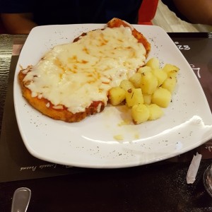 pechuga de pollo a la milanesa bisanzio