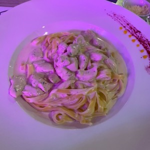Fettuccine alfredo pollo