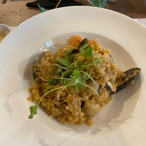 Risotto de camarones