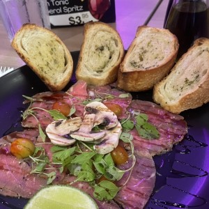 carpaccio de res