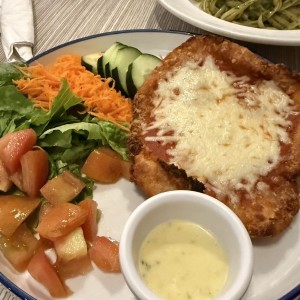 Pollo a la parmiggiana 