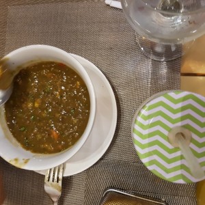 crema de lentejas , muy buena