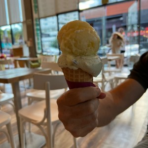 Gelato vanilla y passiflora