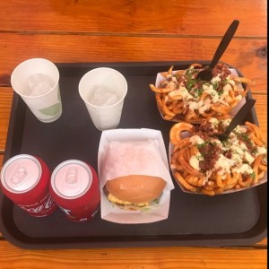 hamburguesa anti y anti fries