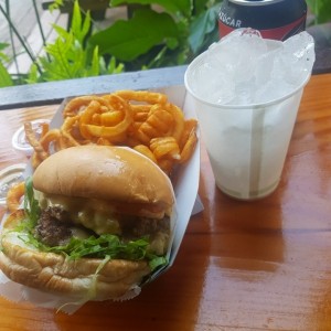 Anti doble con curly fries
