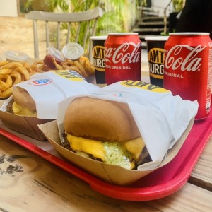 Ambas hamburguesas