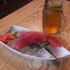 salmon sashimi