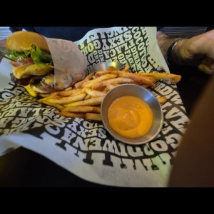 hamburguesa con bacon