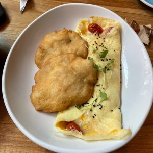 Omelette con hojaldres