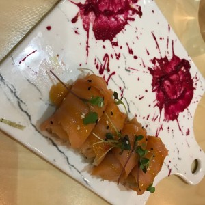 rollitos de salmon