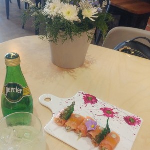 rollitos de salmon