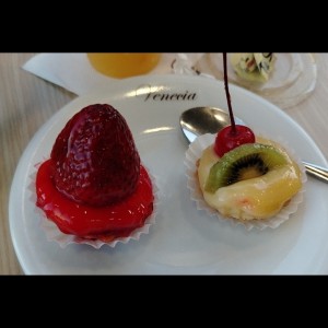 Tartaletas fresa y de kiwi 