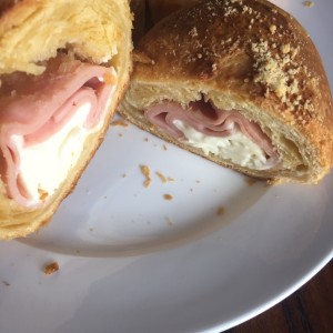 jamon y queso crema