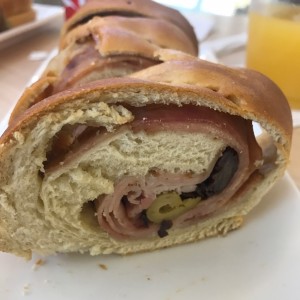 rebanada pan de jamon