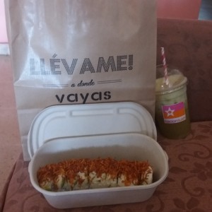 Gran Muralla Roll con Jugo de manzana verde