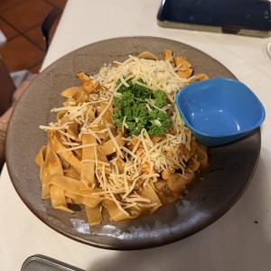 Spaguetti con pollo 