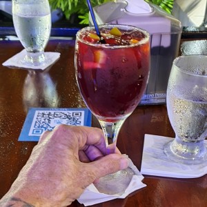 sangria roja.