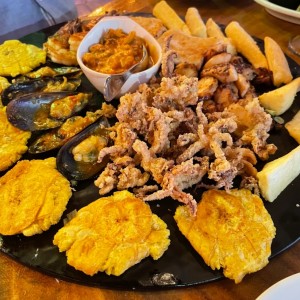 bandeja de marisco