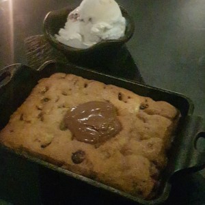 galleta de Nutella con helado