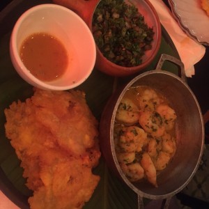 camarones con patacon