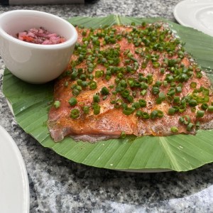 Yuca con salmon