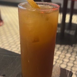 Jugo de naranja con genjibre y raspadura