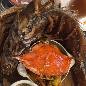 Pargo rojo frito