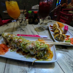 Rolls y bebidas