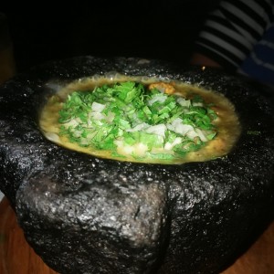 queso fundido de chicharron