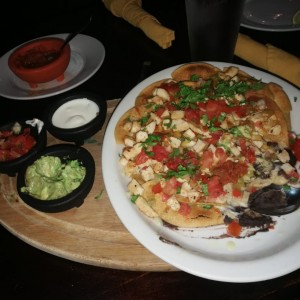 nachos de pollo