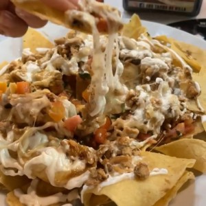 nachos de pollo
