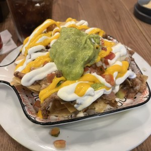 Nachos de chuleta