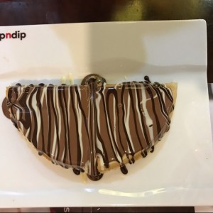 waffle de triple chocolate